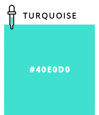 Turquoise - #40E0D0