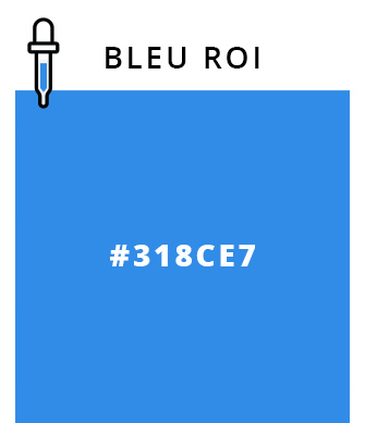 Bleu roi - #318CE7