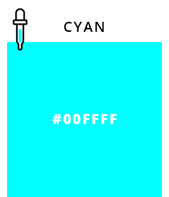 Cyan - #00FFFF