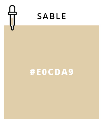 Sable - #E0CDA9