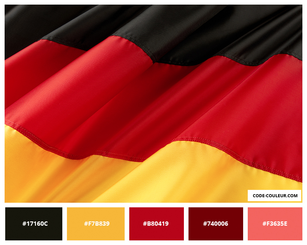 Couleur drapeau allemand