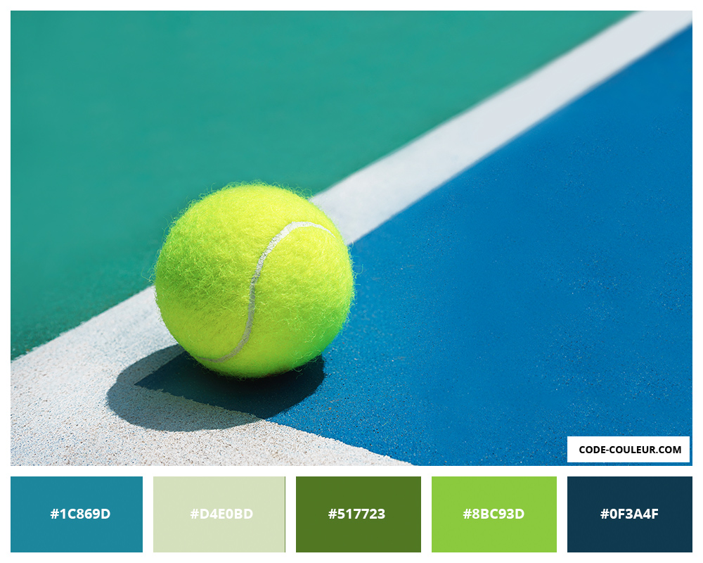 De quelle couleur voyez-vous une balle de tennis?