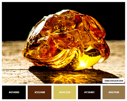 Pierre couleur ambre
