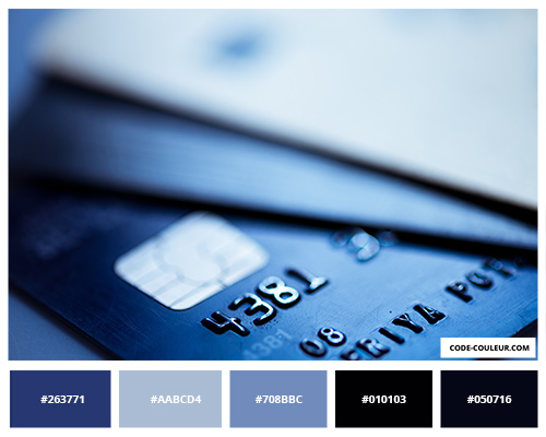Carte de crédit bleu