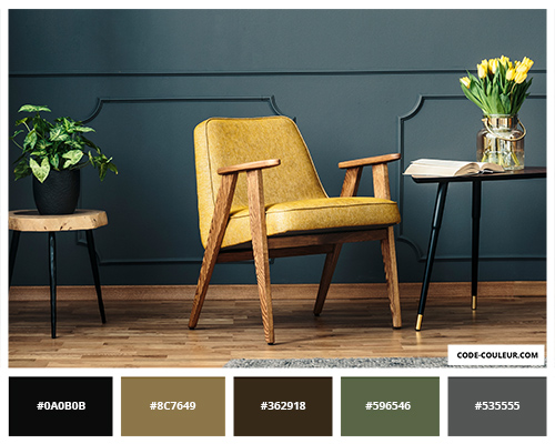 Chaise couleur moutard
