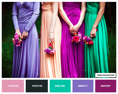 Couleurs robes de mariage