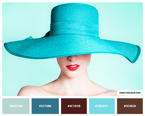 Chapeau turquoise