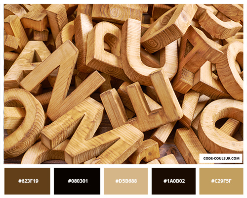 Typographie 3d en bois