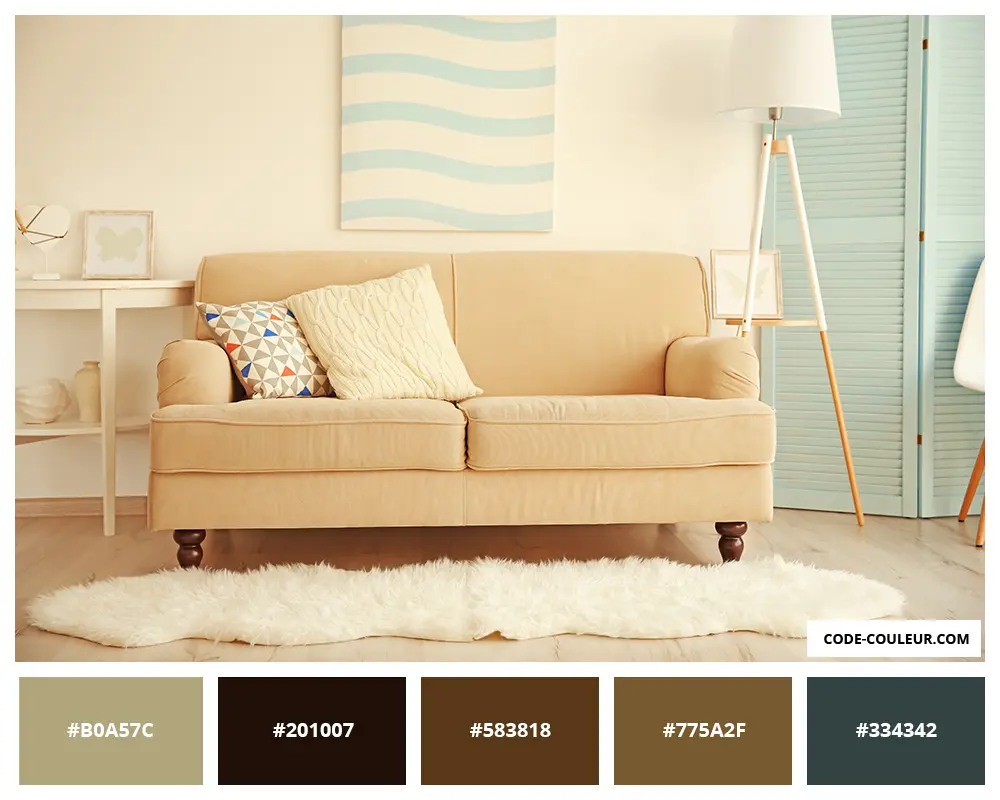 Intérieur dans des tons sable et beige