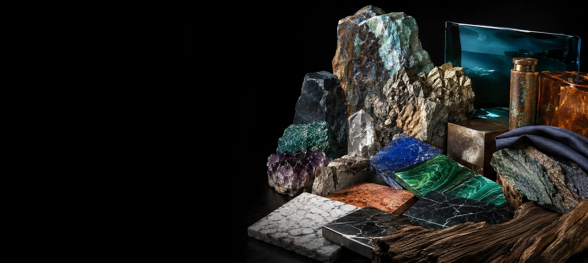 Matières, minéraux et pierres — Textures, reflets, patines et surfaces